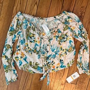 Floral off the shoulder